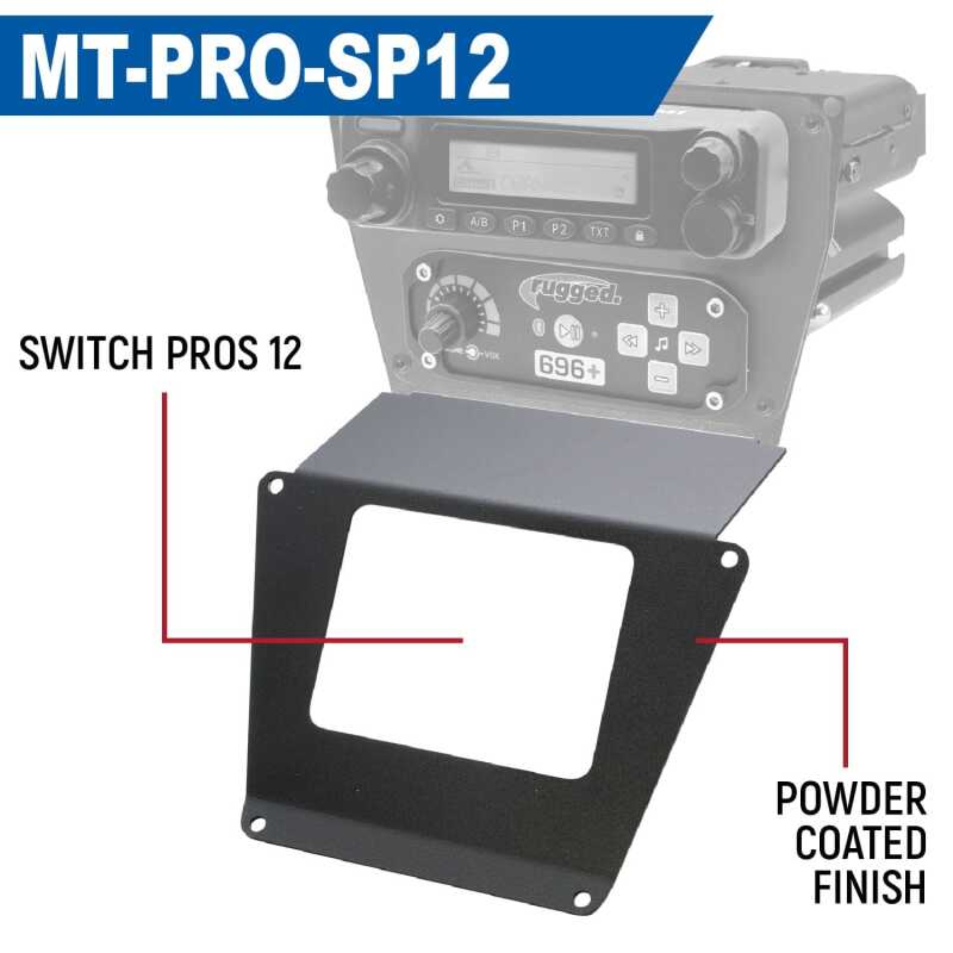 Picture of Rugged Radios Polaris RZR PRO XP/Turbo R/PRO R Dash Mount Radio and Intercom - SPOD Switch Panel