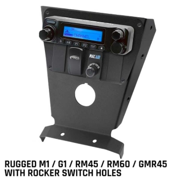 Picture of Rugged Radios Can-Am X3 Multi Mount Kit - Rugged UTV M1/G1/RM45/RM60/GMR45 w/Switch Holes