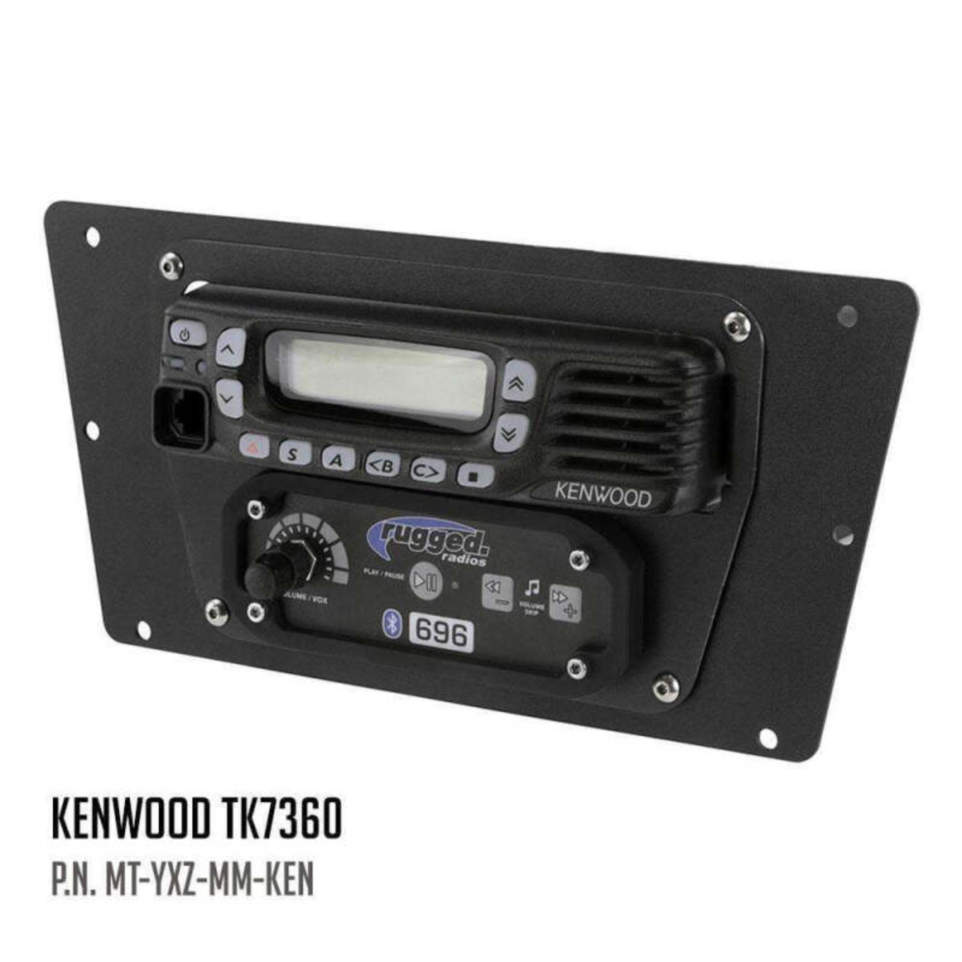 Picture of Rugged Radios Yamaha YXZ Multi-Mount Motorola CM300D and Motorola/Vertex VX2200