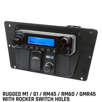 Picture of Rugged Radios Yamaha YXZ Multi-Mount Rugged M1/G1/RM45/RM60/GMR45 with Switch Holes