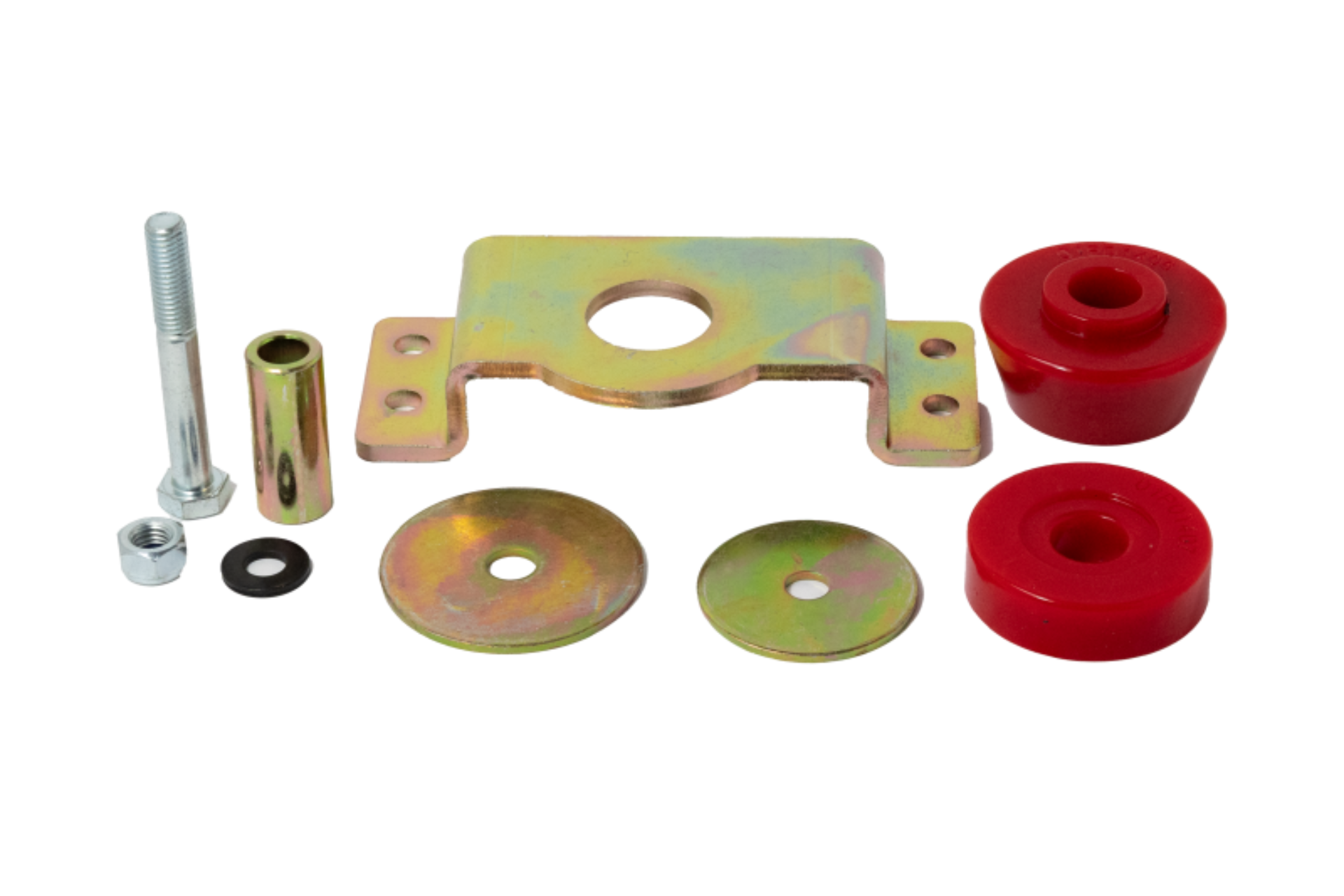 Picture of Energy Suspension 07-21 Toyota Tundra 5.7L RWD Transmission Mount Adapter Set - Red