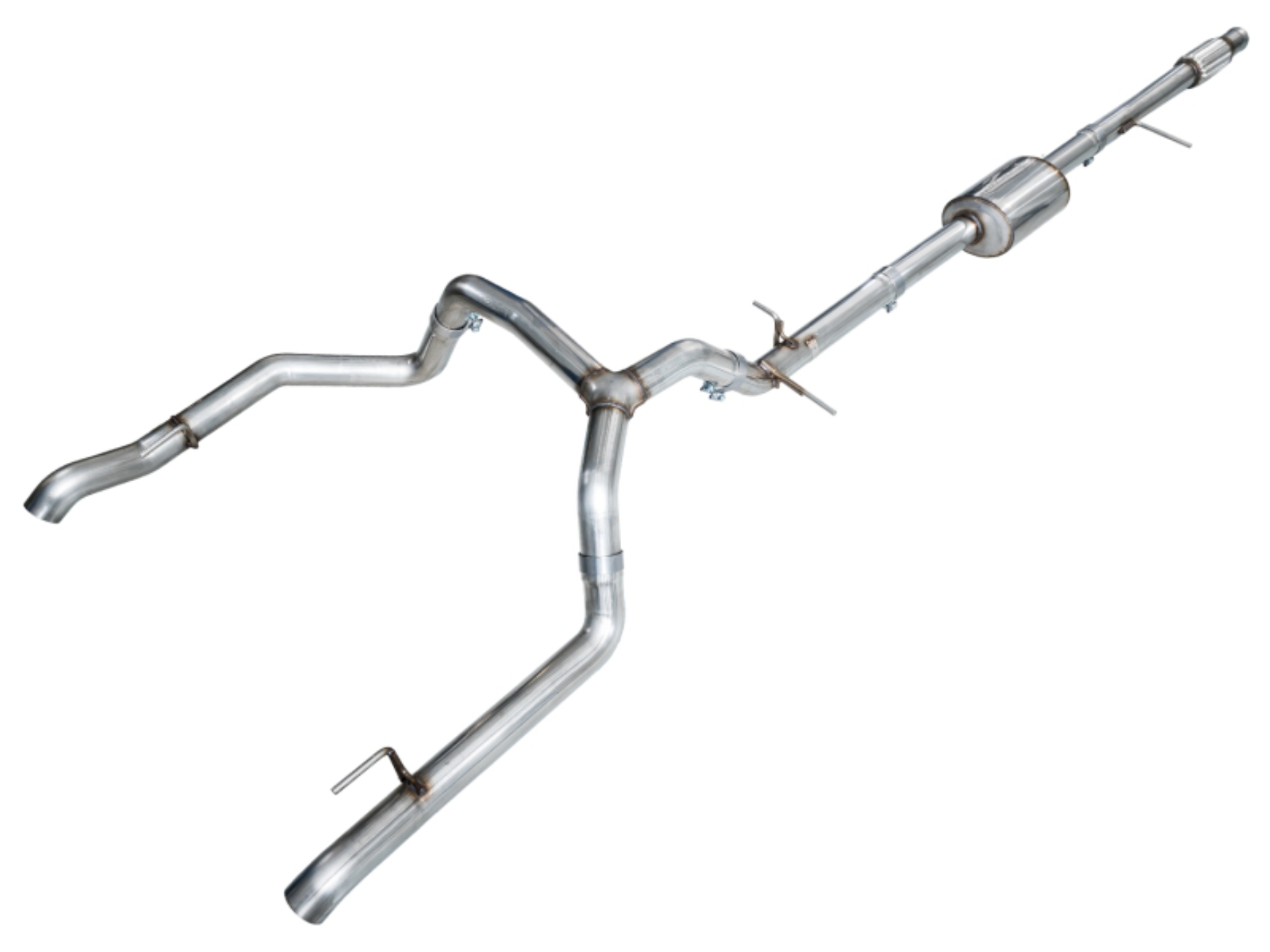 Picture of AWE Tuning 4th Gen GM 1500 5.3L 0FG Cat-Back Split Rear Exit (w/ Bumper Cutouts) - OE Tips