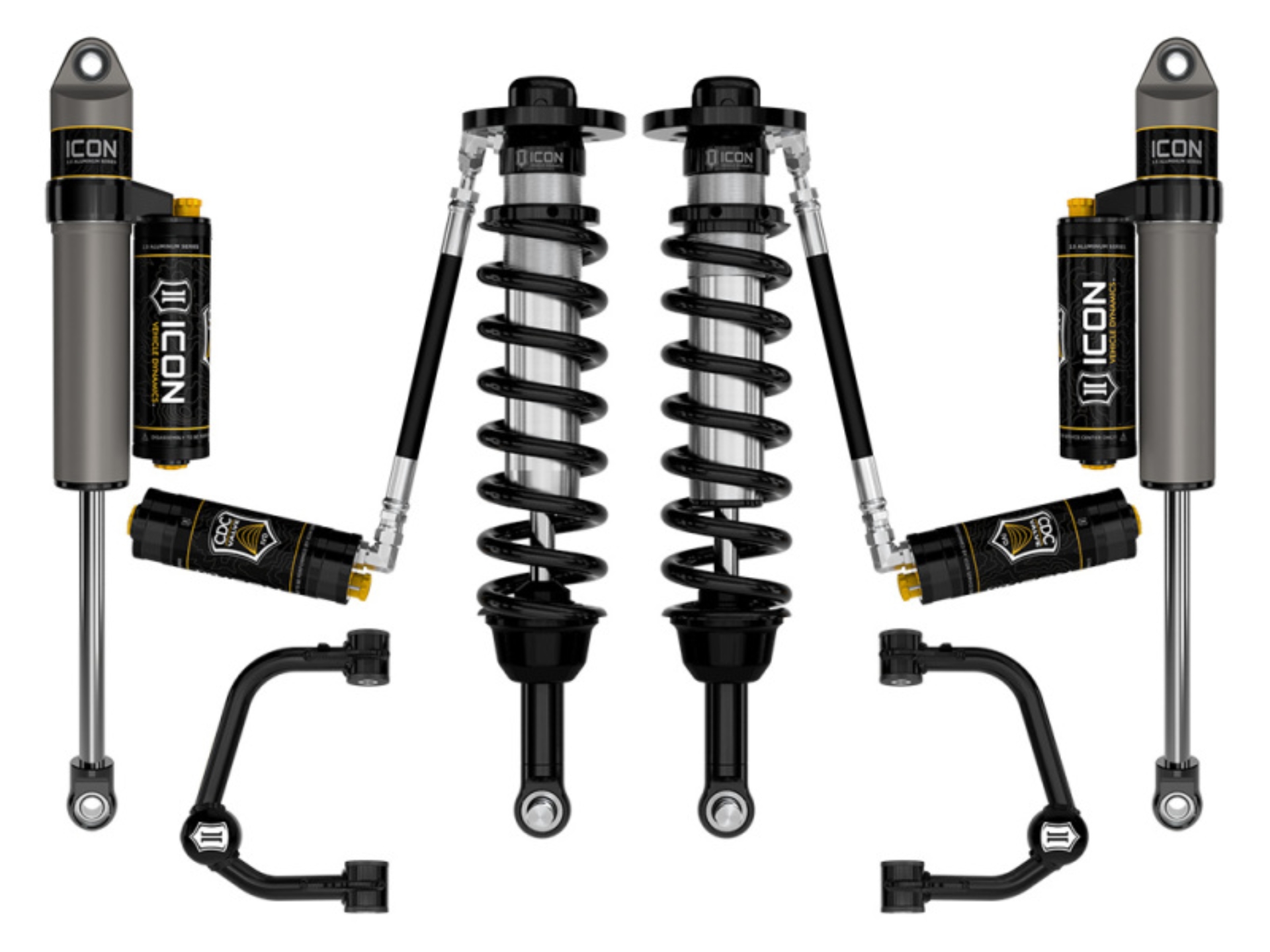 Picture of ICON 21-23 Ford F-150 4WD 2.75-3.5in Stage 4 Suspension System w/ Tubular UCA