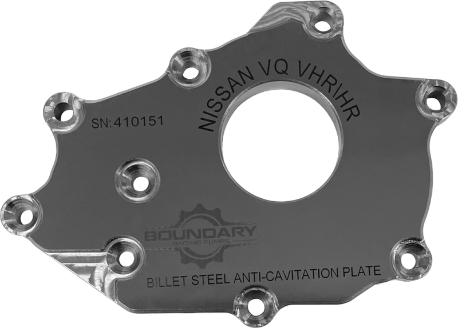 Picture of Boundary Nissan VQ DE 3.5L Steel Anti-Cavitation High Flow Billet Back Plate