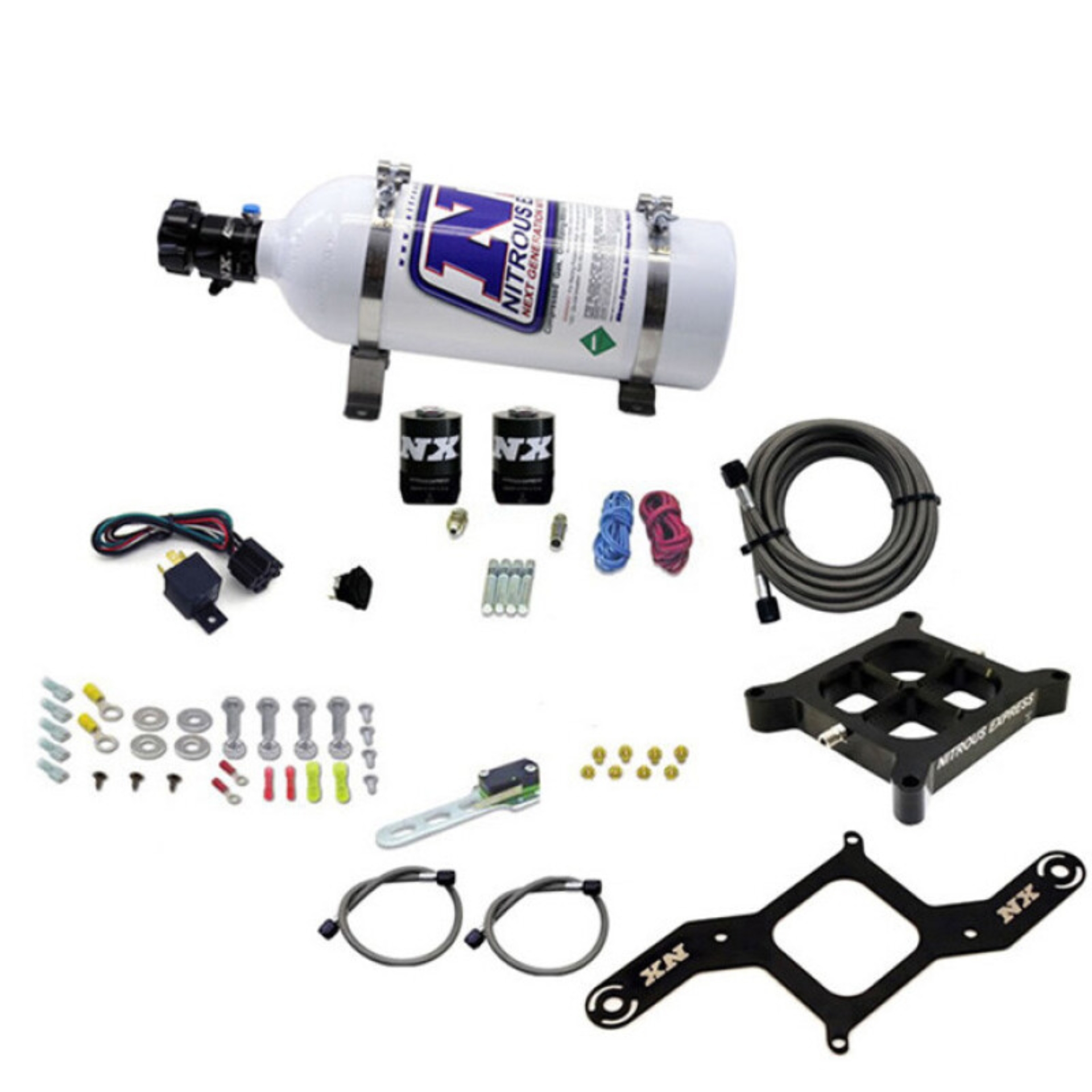 Picture of Nitrous Express 4500 Covert Crossbar Plate System Pro Power 100-500HP (5lb Bottle)