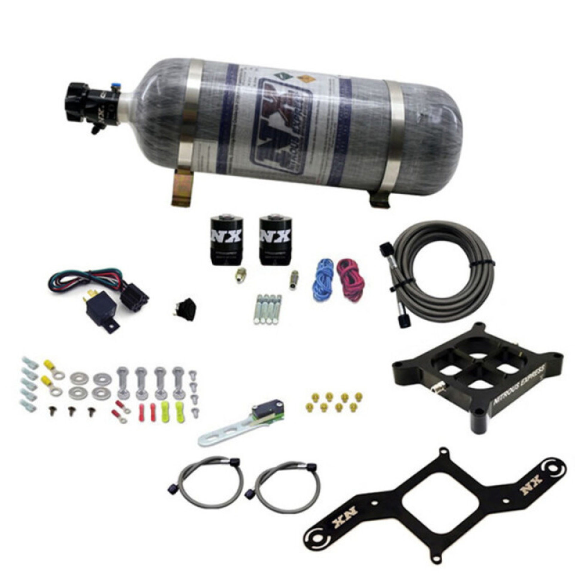 Picture of Nitrous Express 4500 Covert Crossbar Plate System Pro Power 100-500HP (12lb Bottle)