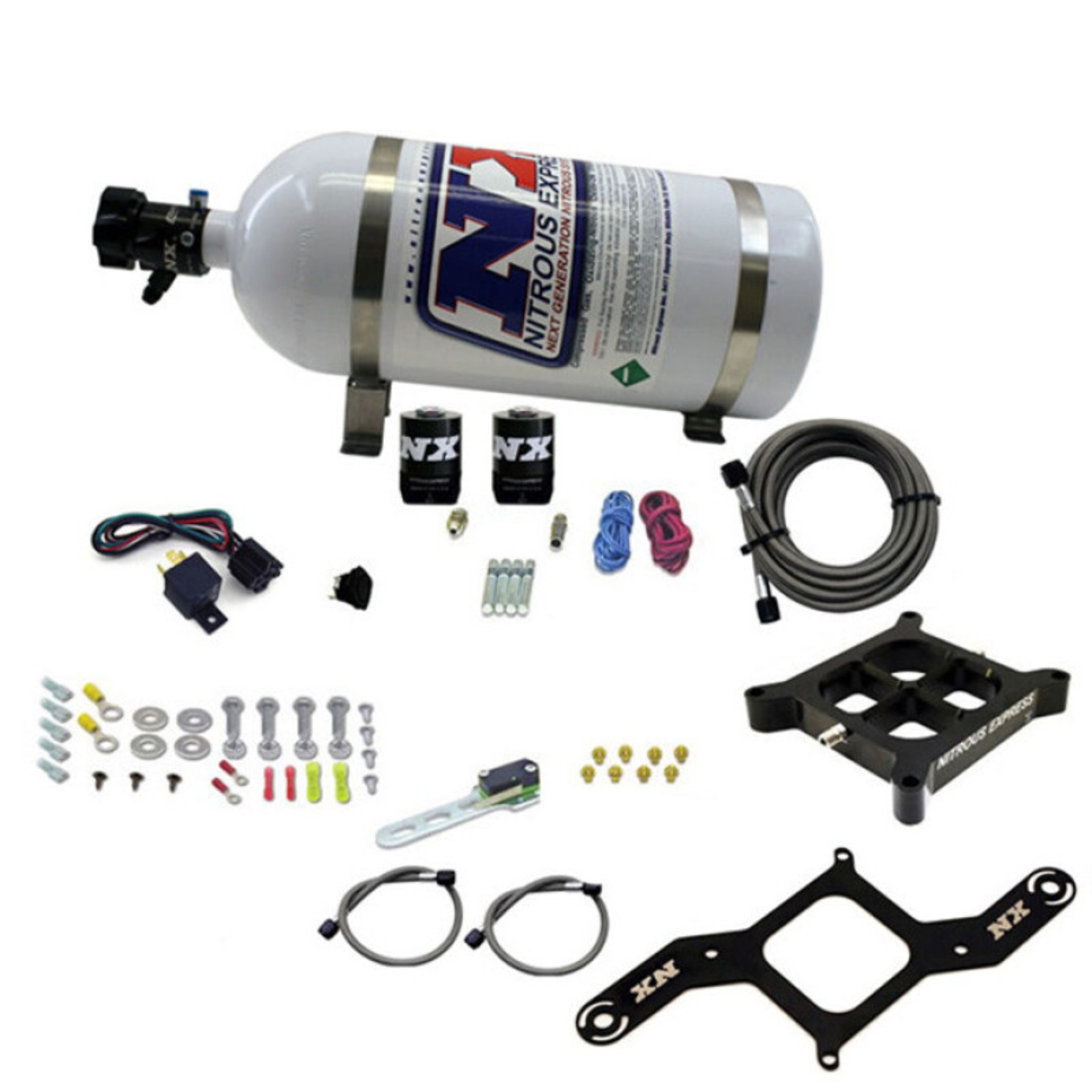 Picture of Nitrous Express 4500 Covert Crossbar Plate System Pro Power 100-500HP (10lb Bottle)