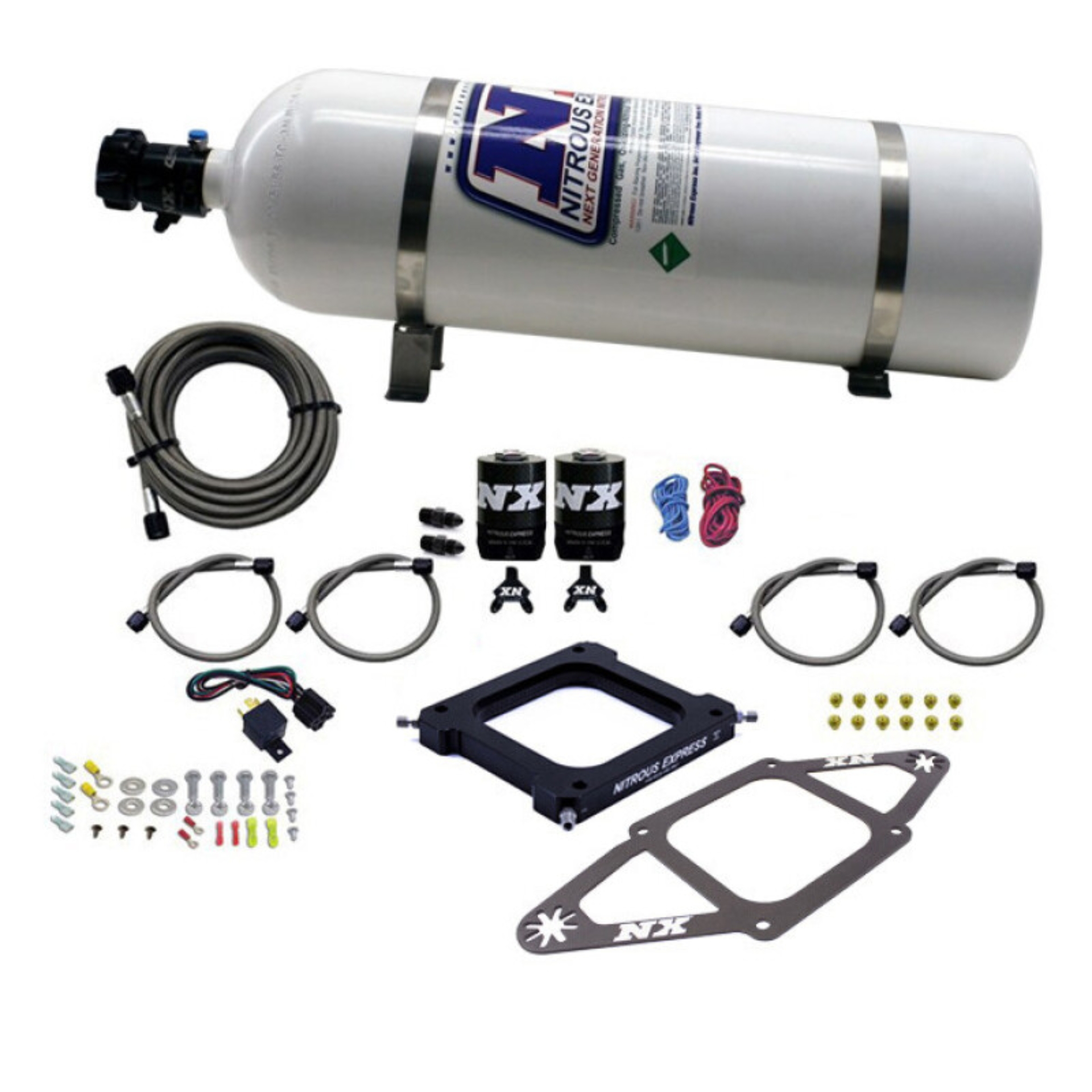 Picture of Nitrous Express 4500 Assassin Plate System Pro Power Alcohol 100-500HP (15lb Bottle)