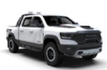 Picture of Rally Armor 21-25 Dodge Ram 1500 TRX Black UR Mud Flap - White Logo