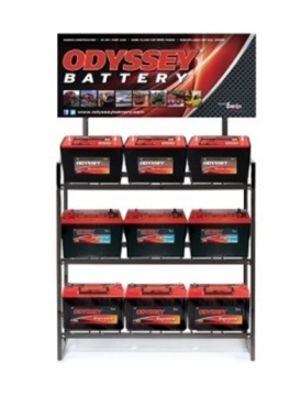 Picture of Odyssey Battery 18-Battery Display Rack (3 Wide x 3 High x 2 Deep)