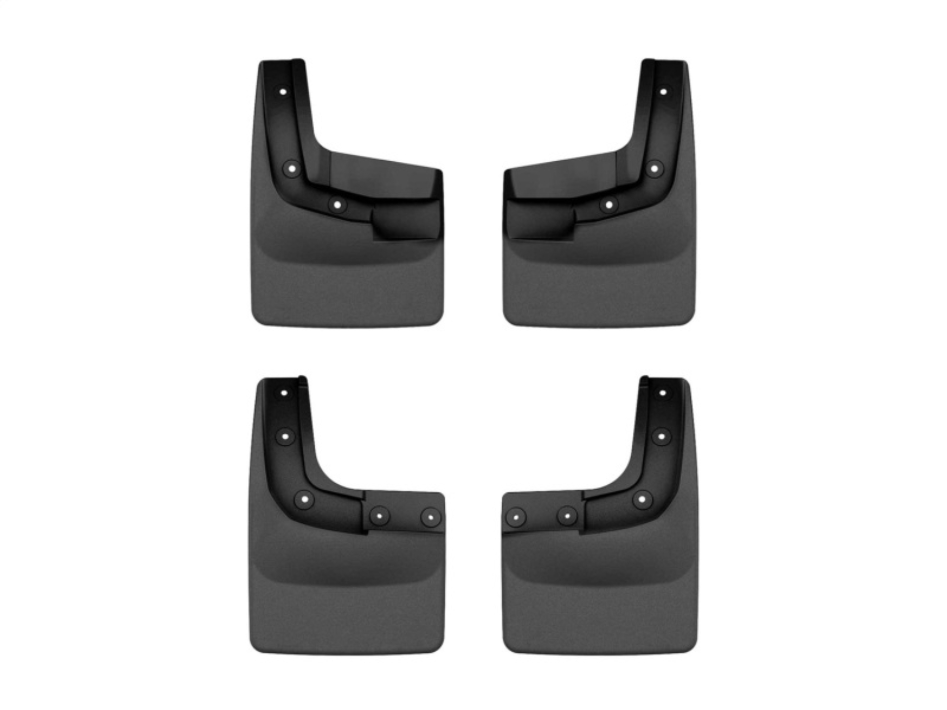 Picture of WeatherTech 2024 Ford Ranger (No Raptor) No Drill Front & Rear MudFlaps - Black
