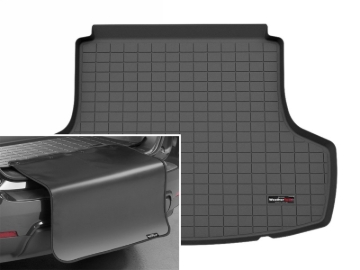 Picture of WeatherTech 24-25 Hyundai Sonata (Incl. Hybrid) Cargo Liner w/Bumper Protector - Black