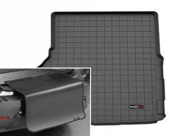 Picture of WeatherTech 2024 Ford Mustang (Convertible) Cargo Liner w/Bumper Protector - Black