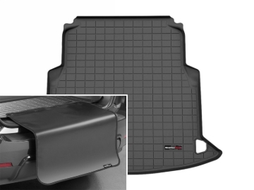 Picture of WeatherTech 24-25 Mercedes-Benz E-Class Sedan Cargo Liner w/Bumper Protector - Black
