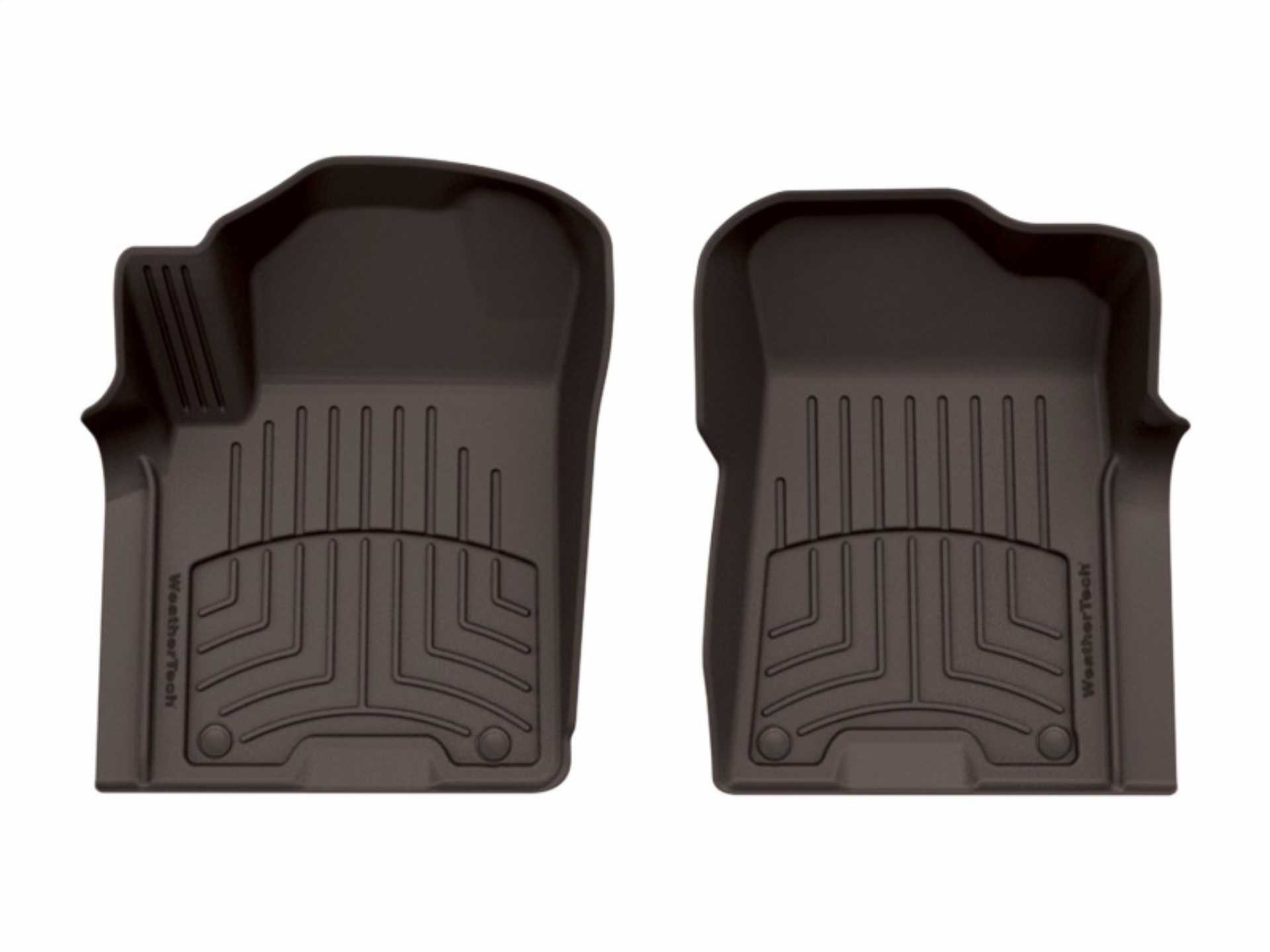 Picture of WeatherTech 19-24 Infiniti QX80 Front FloorLiner HP - Cocoa