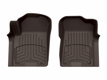 Picture of WeatherTech 19-24 Infiniti QX80 Front FloorLiner HP - Cocoa