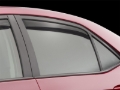 Picture of WeatherTech 14-19 Toyota Corolla (Incl. iM) Rear Side Window Deflectors - Dark Smoke