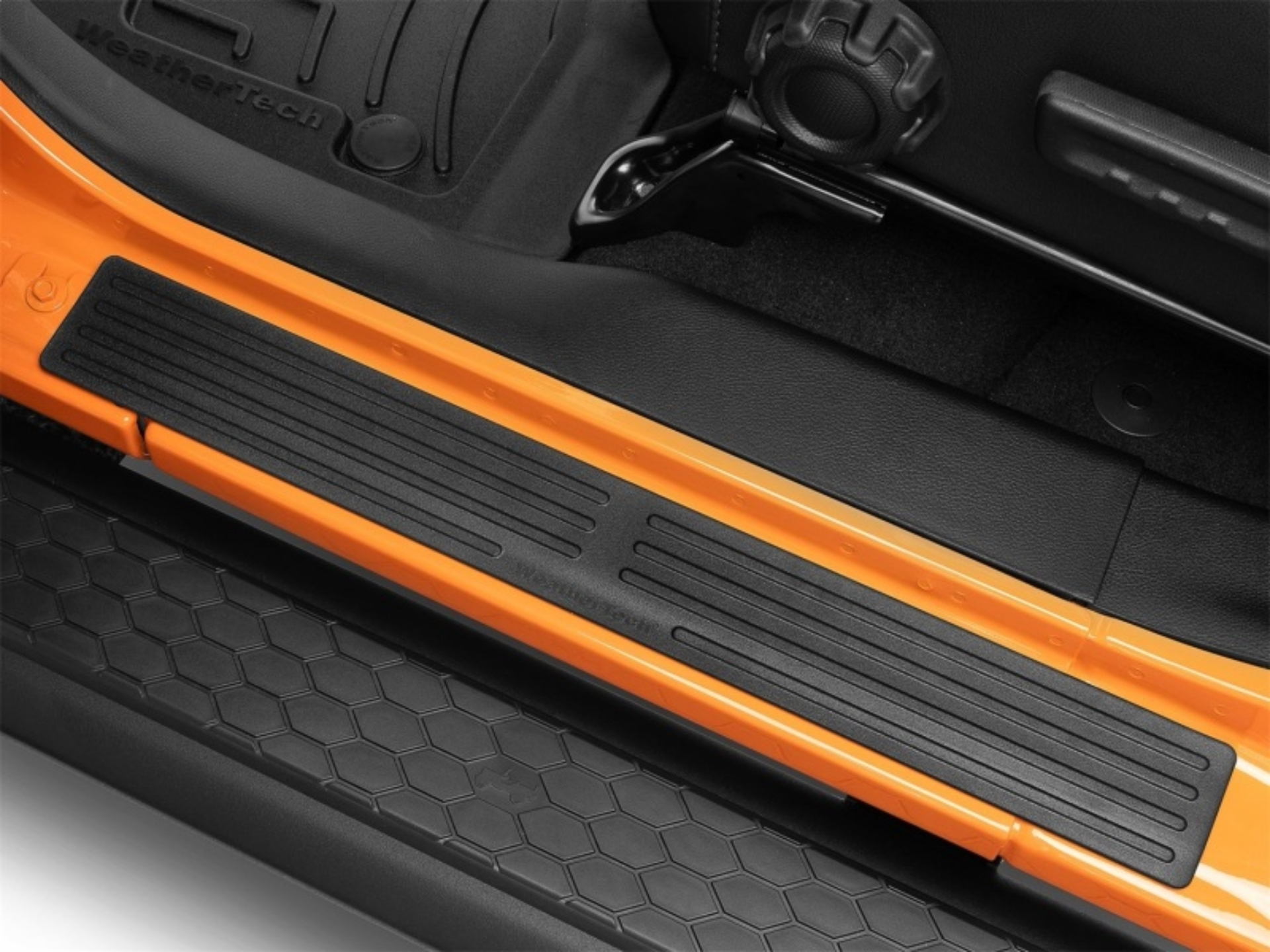 Picture of WeatherTech 23-25 Jeep Wrangler 4dr SillProtector (4pc Set) - Black