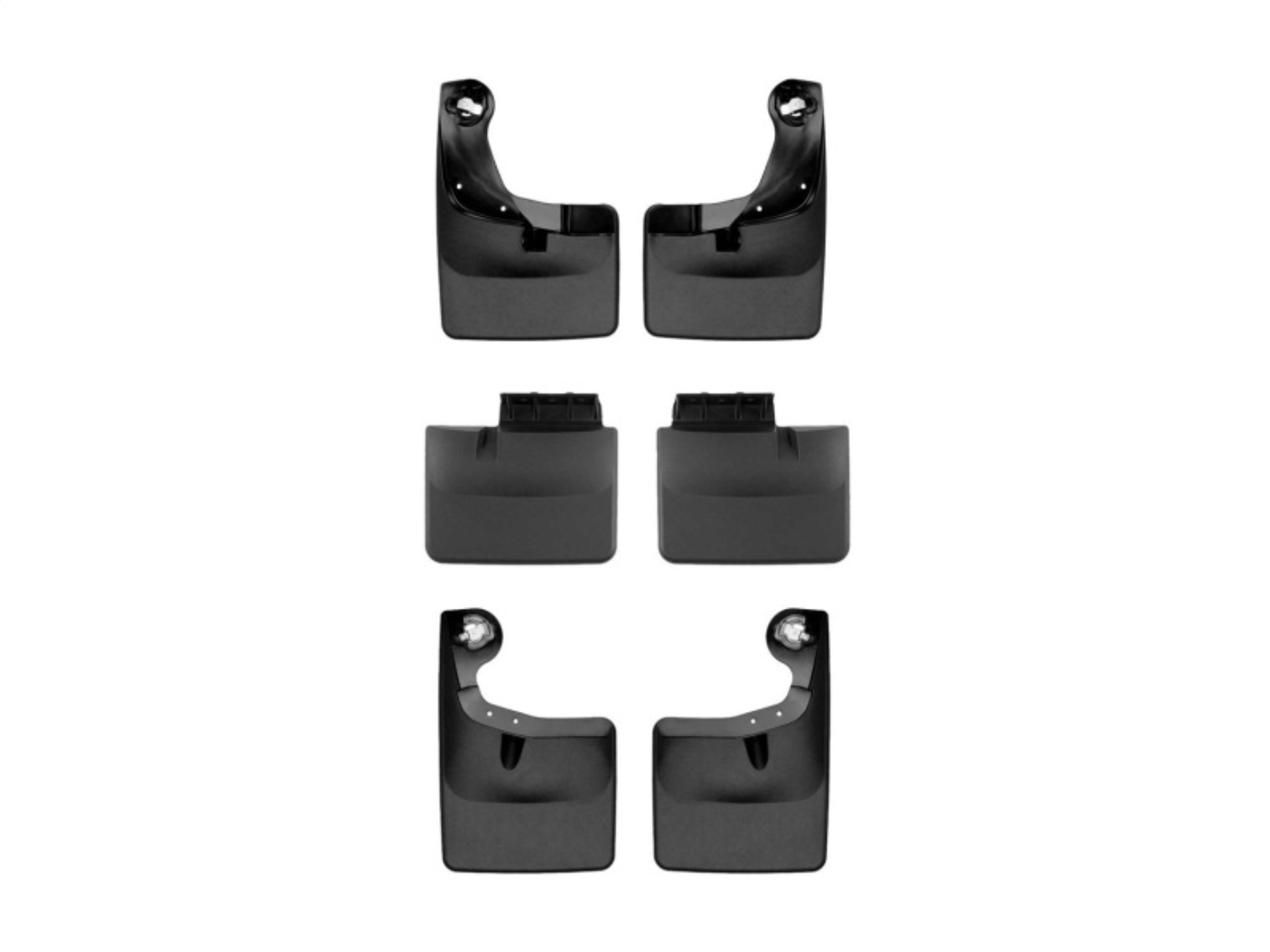 Picture of WeatherTech 2025 Ford F-150 Front & Rear No Drill MudFlaps - Black