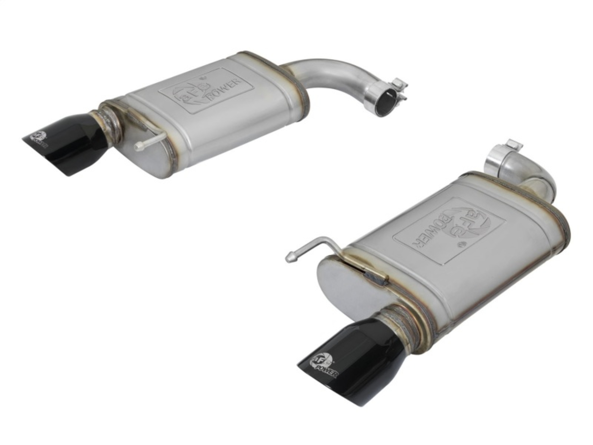 Picture of aFe MACHForce XP 2.5in 409 Stainless Axle Back Exhaust w/ Black Tips 15-17 Ford Mustang I4-2.3L (t)