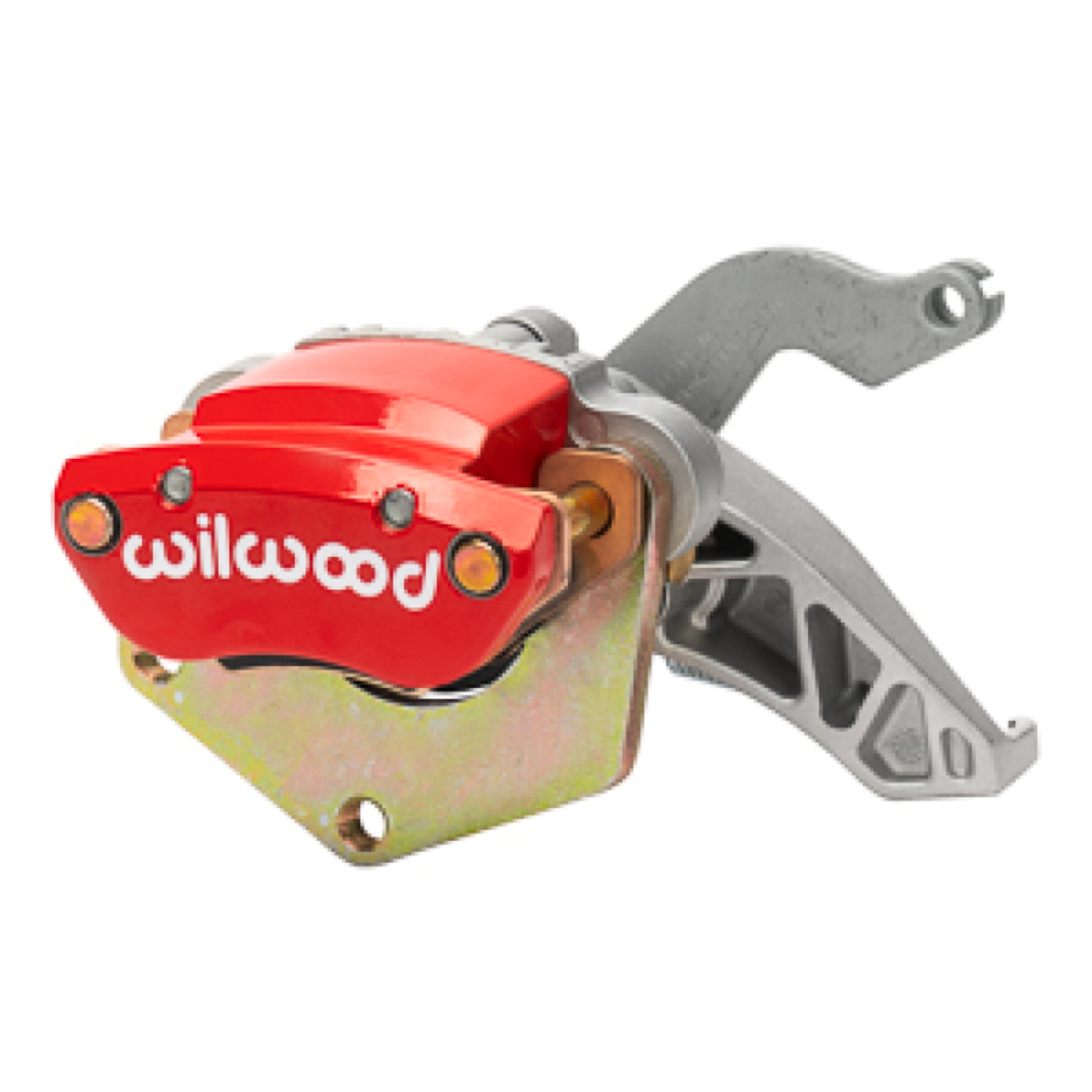Picture of Wilwood Caliper-MC4 Mechanical-R/H - Silver w/No Logo 2.00in Piston .81in Disc - Red