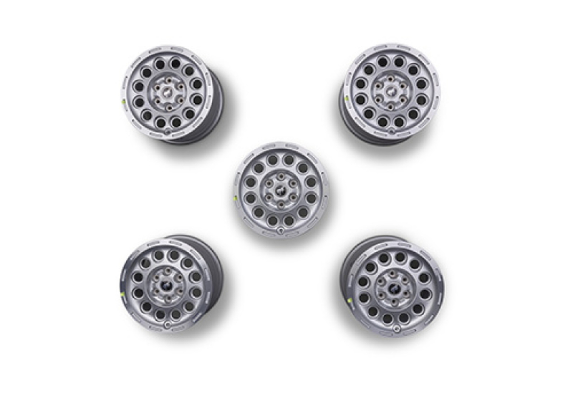 Picture of Ford Racing 2021+ Bronco 17x8in Silver Wheel Kit