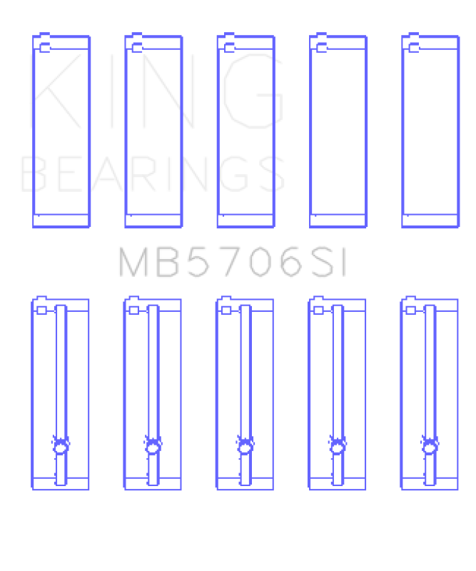 Picture of King Engine Bearings KING Main Bearings - MB5706SI