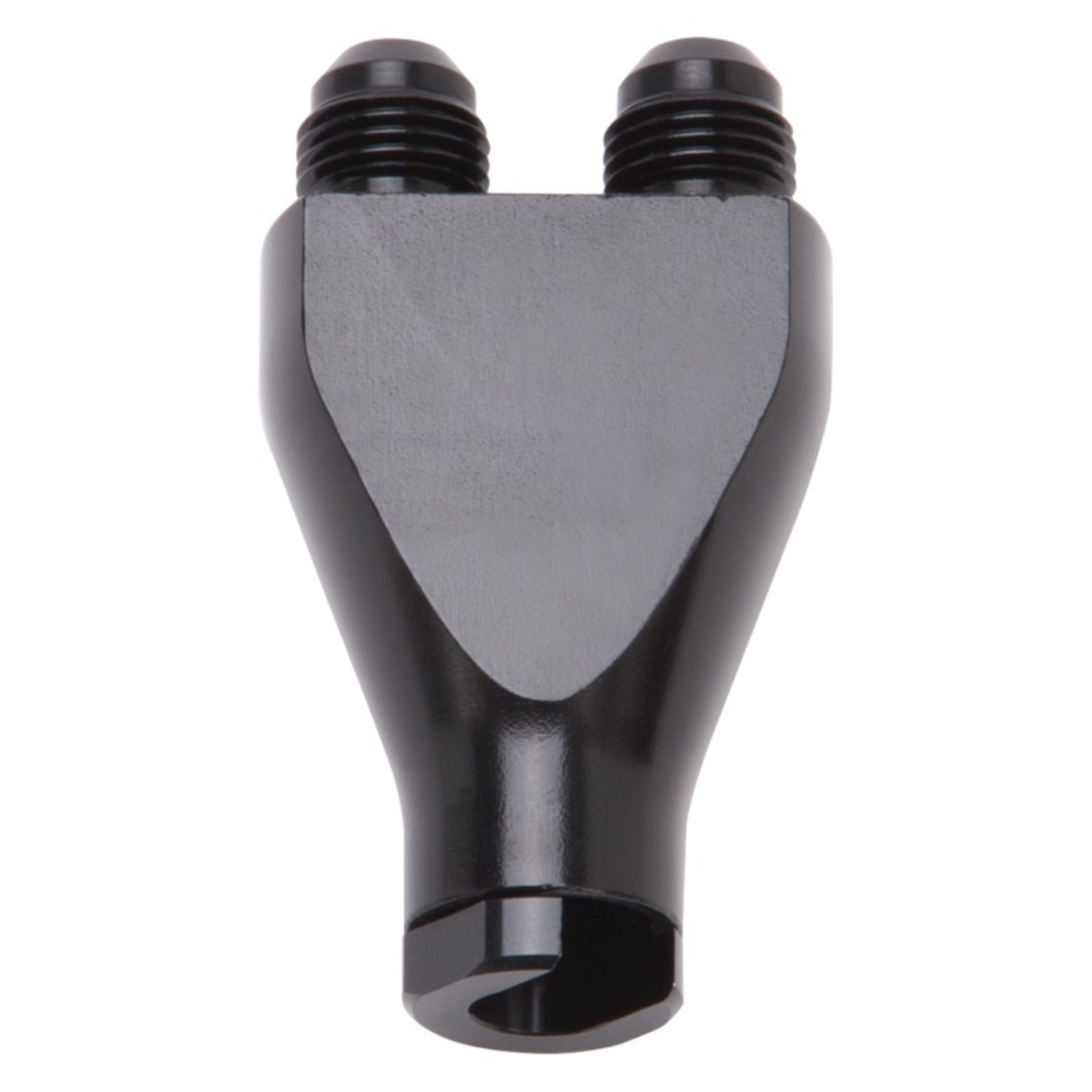 Picture of 3/8" EFI SAE Q.D. Female To 6AN Male Dual Y Block With Black Finish