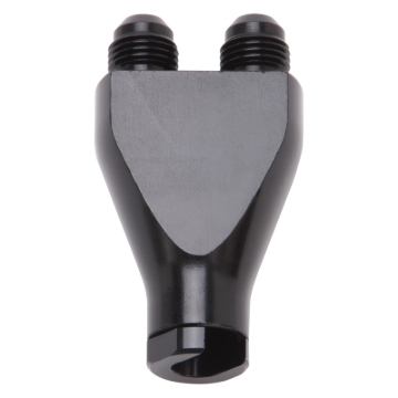 Picture of 3/8" EFI SAE Q.D. Female To 6AN Male Dual Y Block With Black Finish
