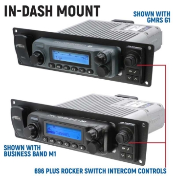 Picture of Rugged Radios Yamaha Wolverine RMAX Comp Comm Kit w/ Rocker Switch BT 2-Way STX Remote Head/ G1 GMRS