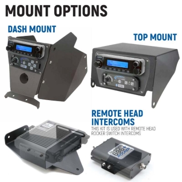 Picture of Rugged Radios Can-Am Mav X3 Comp Comm Kit w/ BT 2-Way Radio STX Stereo / G1 GMRS / Dash Mount