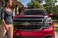 Picture of Husky Liners 15-20 Chevrolet Tahoe/Suburban Aeroskin Hood Protector - Smoke
