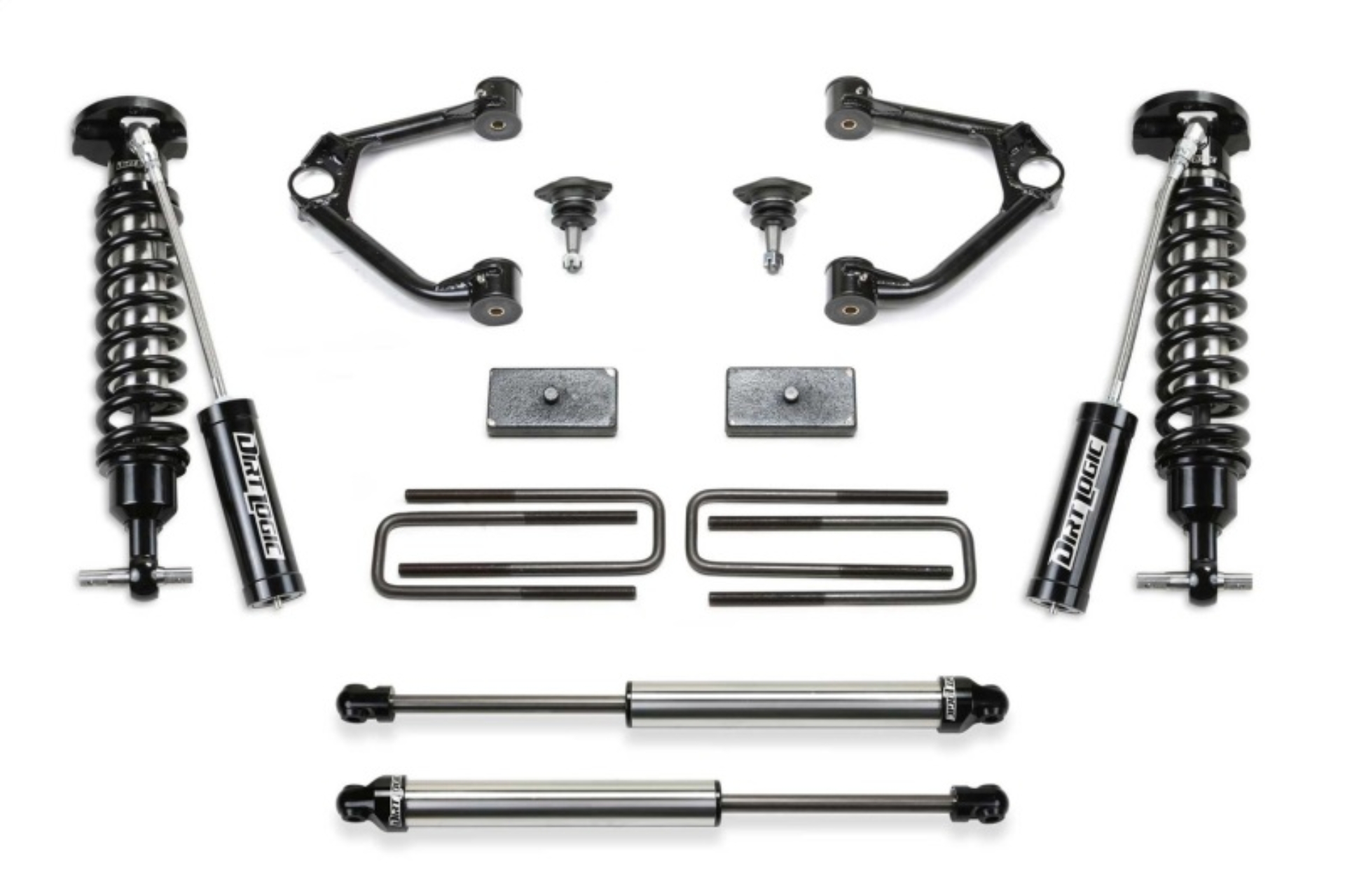Picture of Fabtech 22-23 GM C/K 1500 3in Lift Budget System w/ Dirt Logic 2.5 Resivoir Coilovers