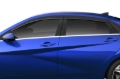 Picture of Husky Liners 21-24 Hyundai Elantra Ventvisor Low Profile (4pc) - Smoke