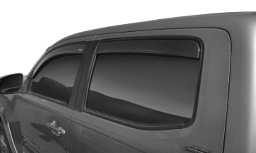Picture of Husky Liners 16-23 Toyota Tacoma DC In-Channel Mount Ventvisor Low Profile (4pc) - Smoke