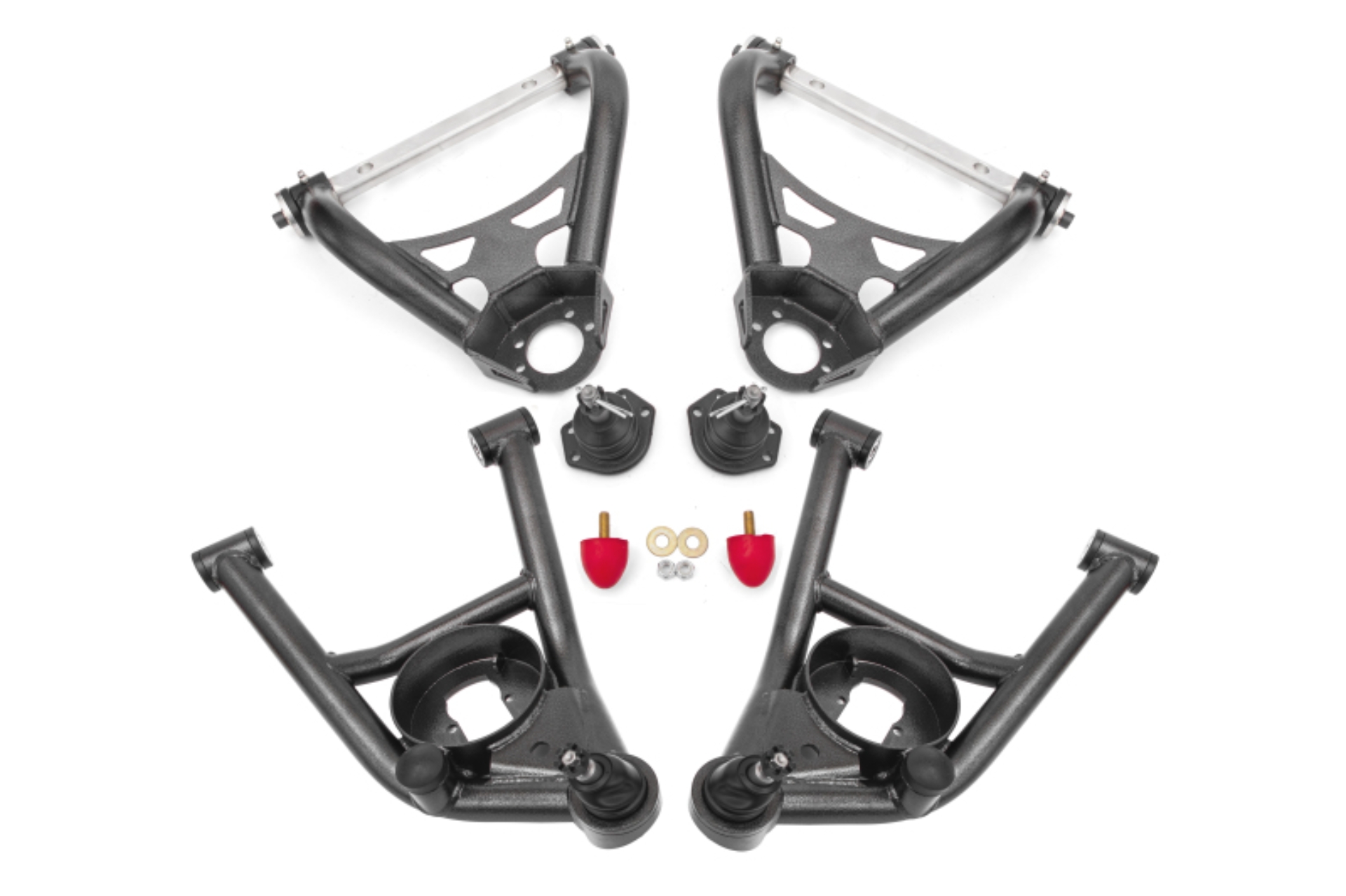 Picture of BMR 64-72 GM A-Body Non-Adjustable A-arm Kit - Black Hammertone