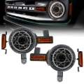 Picture of Oracle 2021+ Ford Bronco Oculus Bi-LED Projector Headlights w/ Heated Lenses