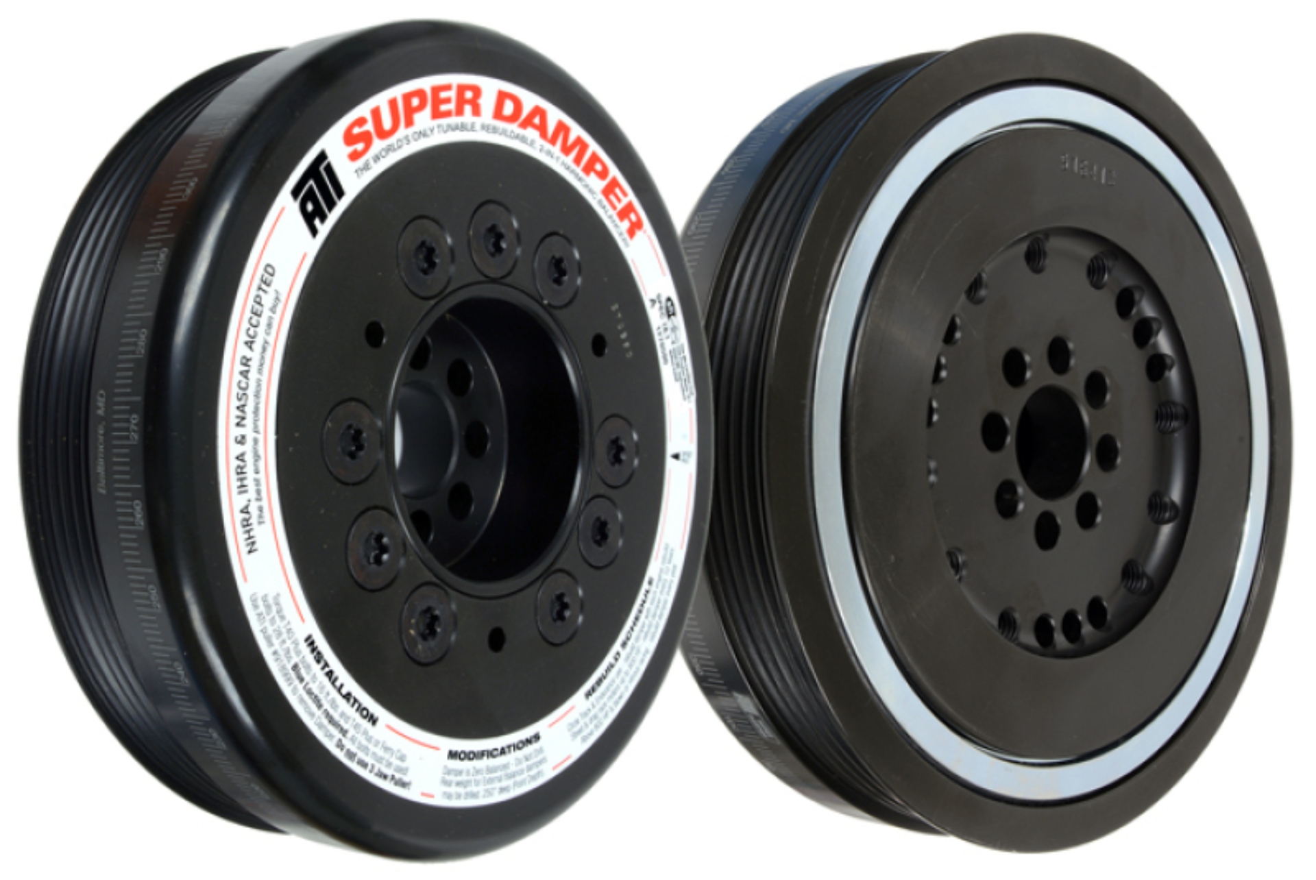 Picture of ATI Damper - 6.755In - Steel - 5 Grv - External Balance - Lamborghini Gallardo/Audi R8