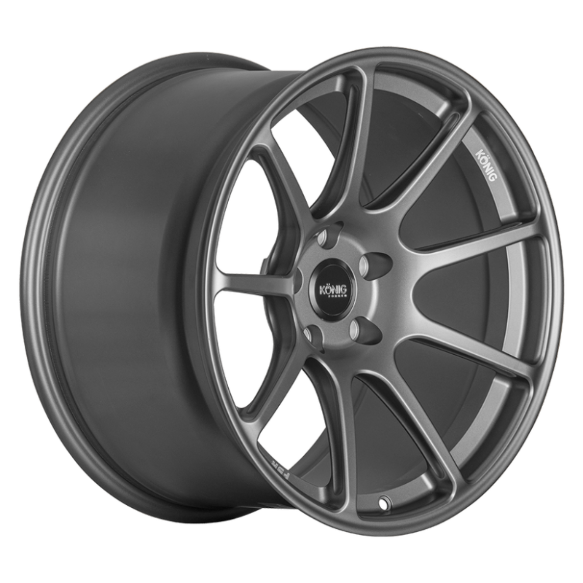 Picture of Konig Forged F5R 19x9.5 5x114.3 ET45 Ash Silver Wheel (Knurled Bead)