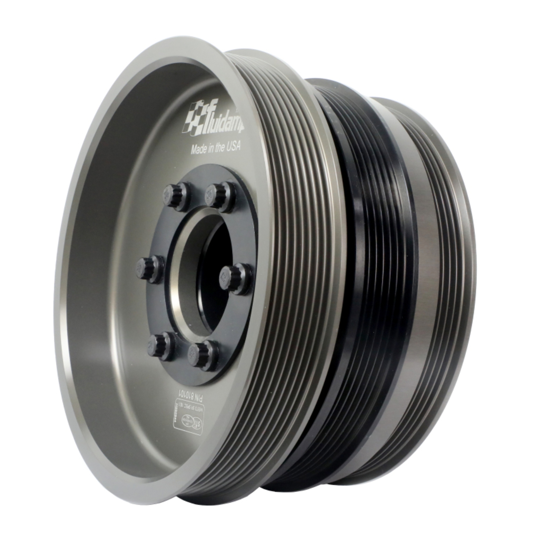 Picture of Fluidampr 12-15 Chevrolet Camaro ZL1 6.2L LSA Supercharged Steel Internally Balanced Damper