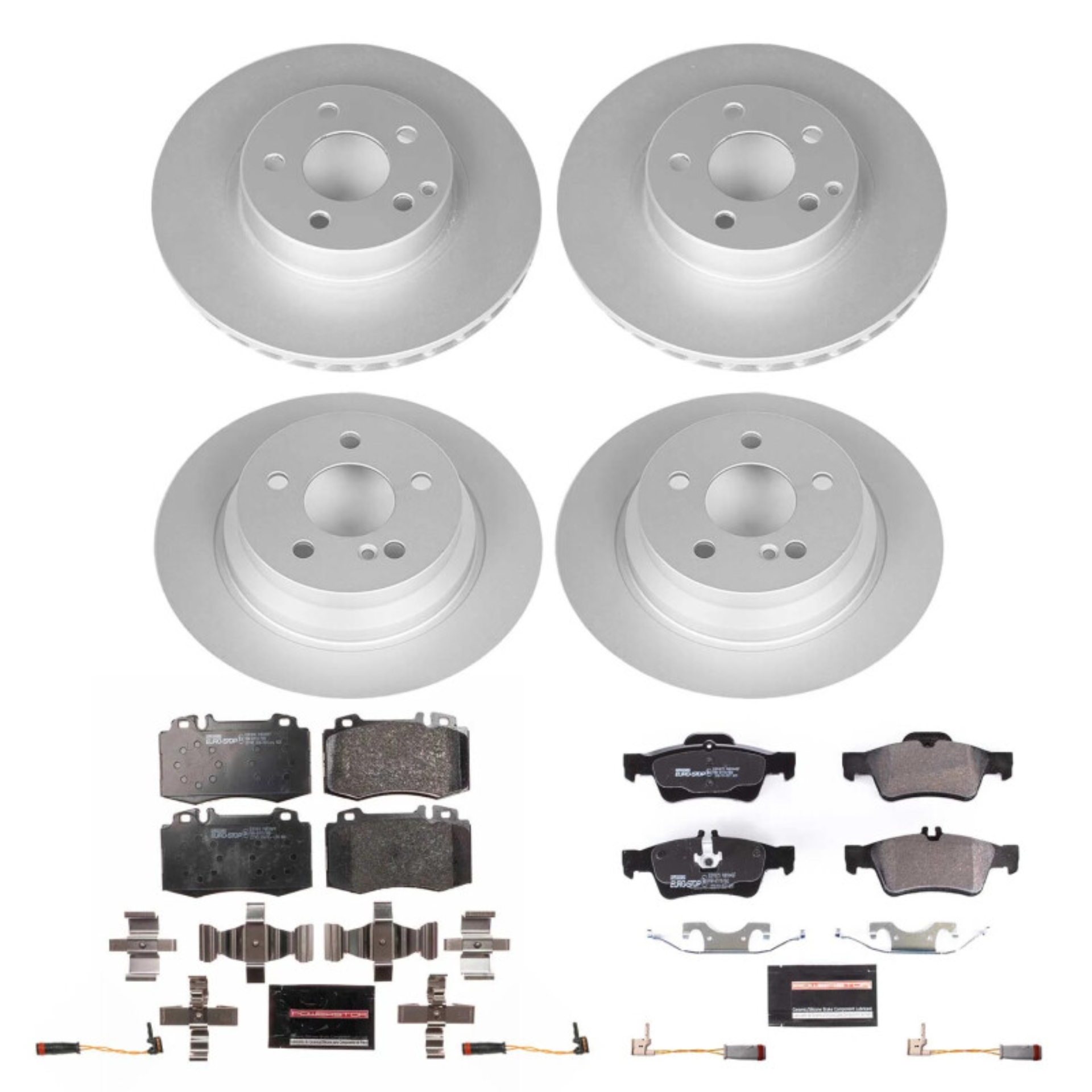 Picture of Power Stop 2006 Mercedes-Benz E350 Front and Rear Eurostop Brake Kit
