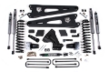 Picture of Zone Offroad 23-26 Ford F250/F350 4WD 7in Radius Arm Susp. Lift Kit 4.5in Rear - Adv. Series Shocks