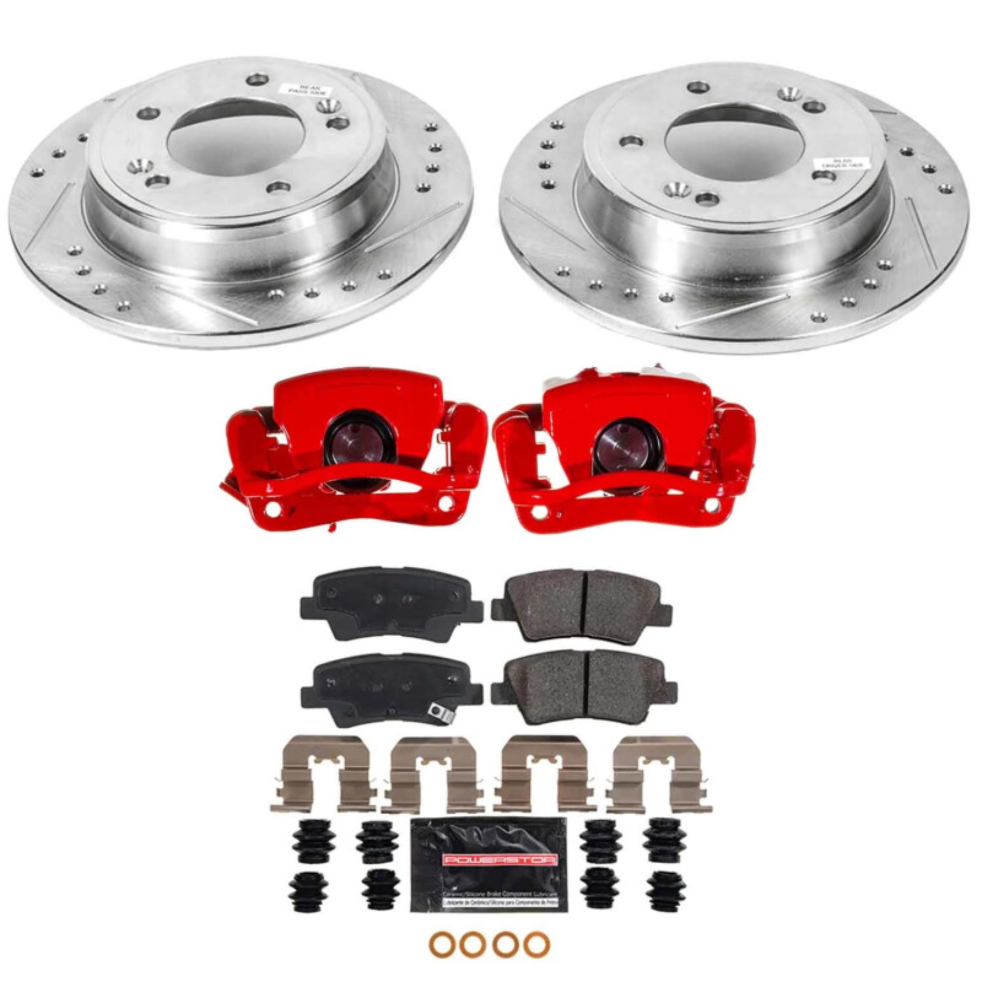 Picture of Power Stop 2016 Hyundai Veloster Rear Z23 Evolution Kit w/Calipers