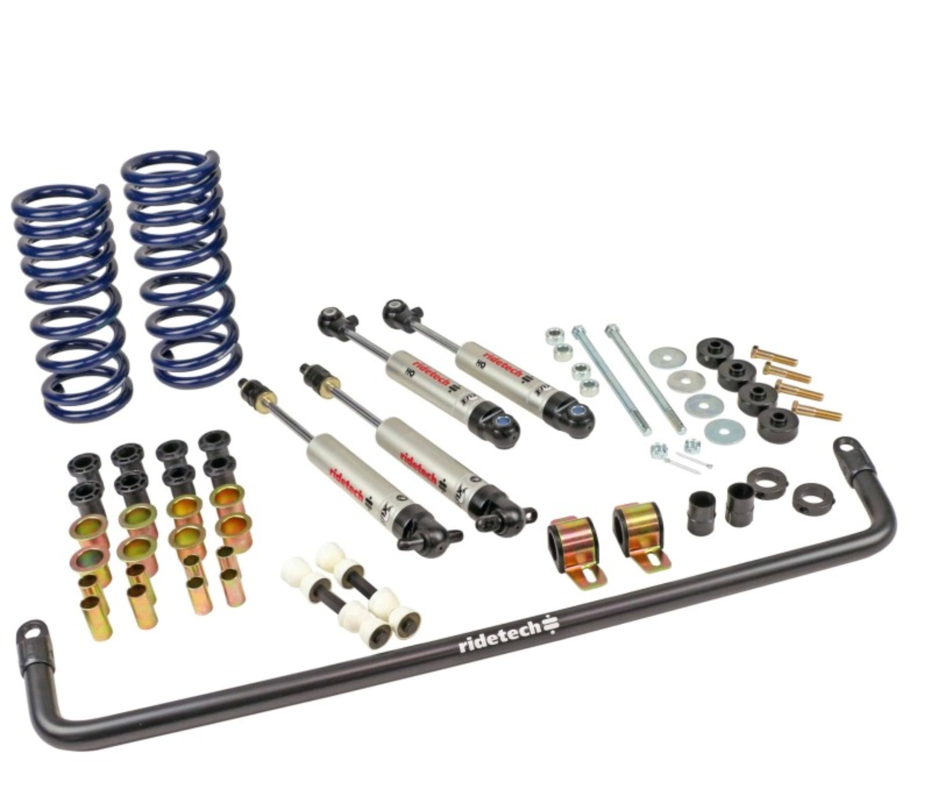 Picture of Ridetech 63-82 Chevrolet Corvette StreetGrip Suspension System w/ HQ Shocks & Steel Leaf Spring