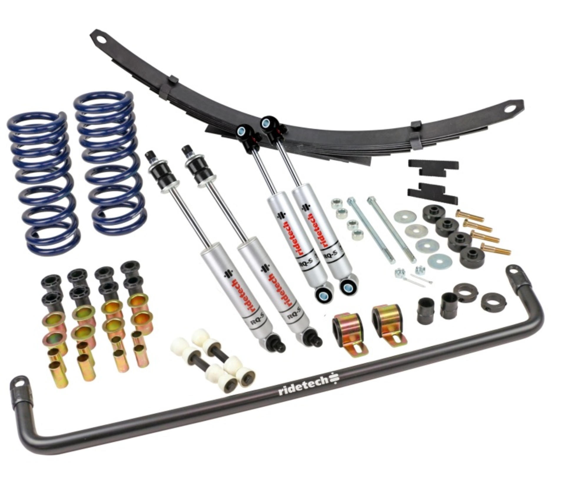 Picture of Ridetech 63-82 Chevrolet Corvette StreetGrip Suspension System w/ RQ-S Shocks & Steel Leaf Spring