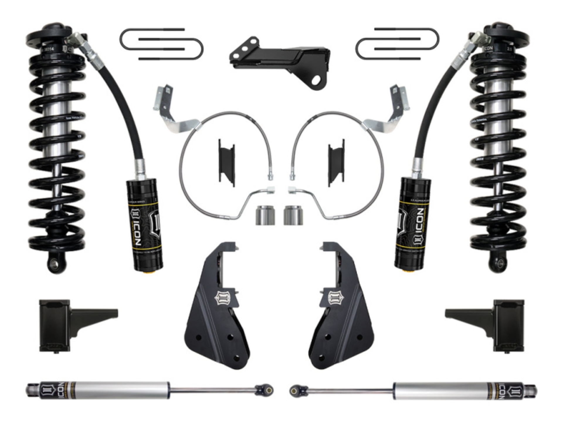 Picture of ICON 23-25 Ford F-250/F-350 Super Duty 4WD 4-5.5in Lift Stage Coilover Conversion System