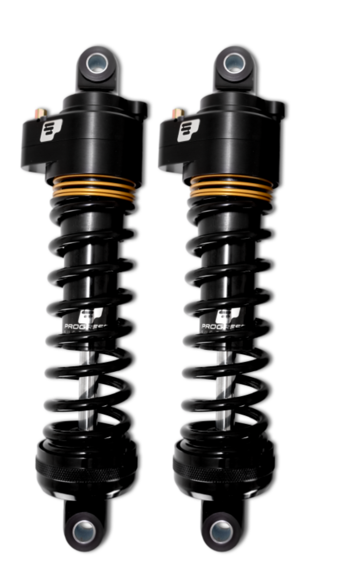 Picture of Progressive Harley Ultra Touring-QPS 944 Series Shocks, 13in, 12in Ride Height Standard - Black/Gold