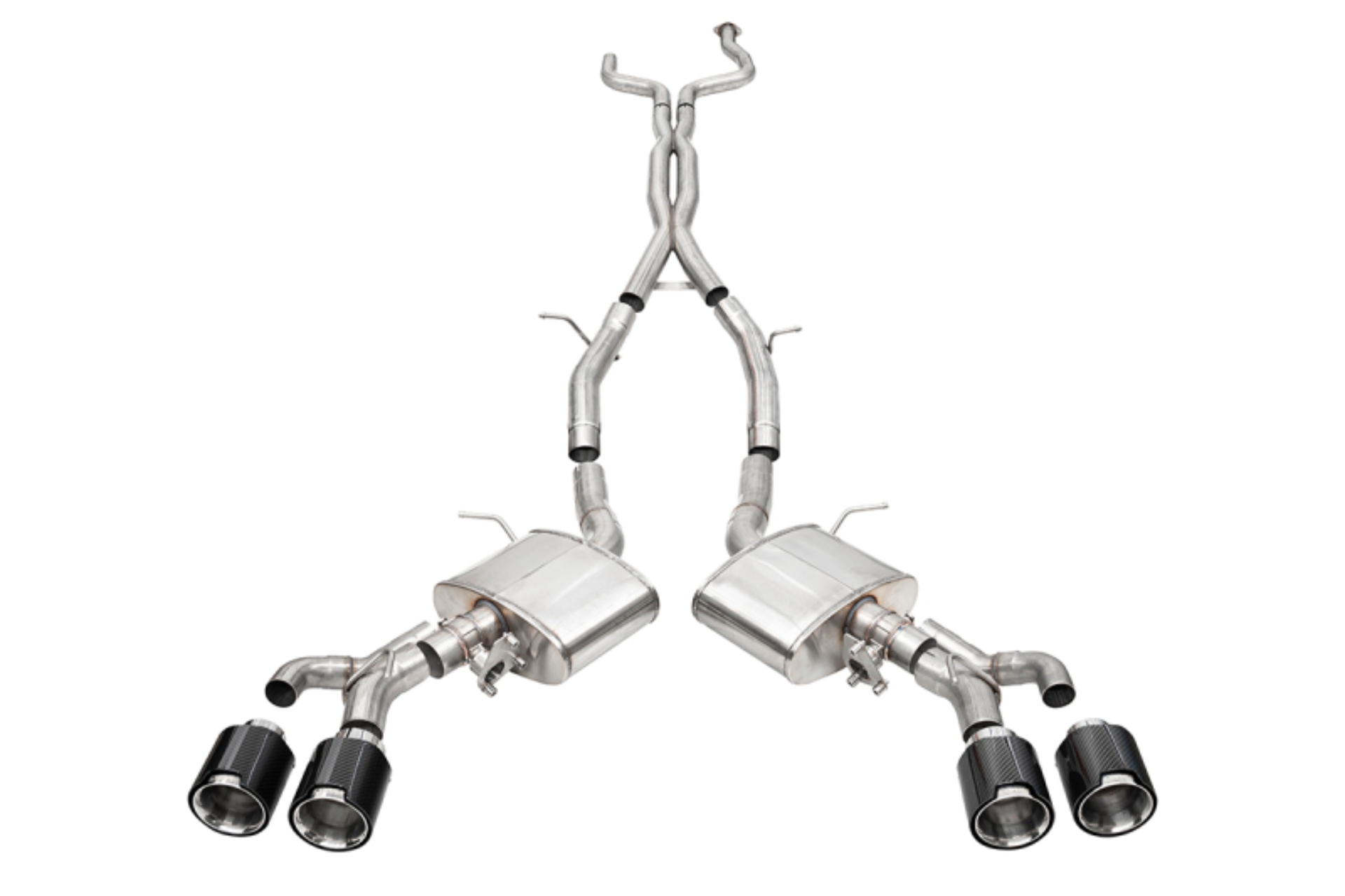 Picture of Corsa 22-25 Cadillac CT4 V Blackwing 3in Dual Mode Active Cat-Back 4.5in CF Polished Dual Rear Tip