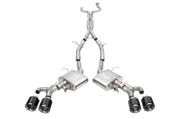 Picture of Corsa 22-25 Cadillac CT4 V Blackwing 3in Dual Mode Active Cat-Back 4.5in CF Polished Dual Rear Tip