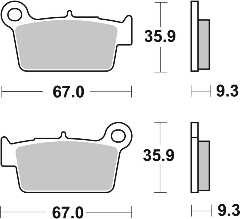 Picture of Brembo 09-13 Aprilia RXV 450cc Brake Pad - Rear